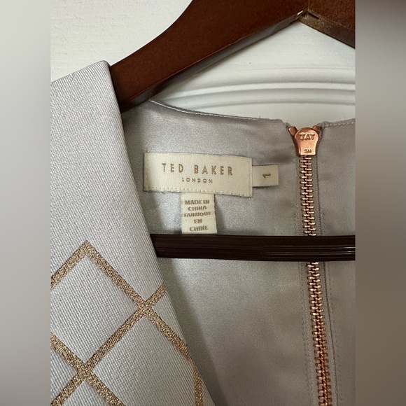 Ted Baker Ingrida Sea of Clouds Tulip Dress Size 1 - Picture 3 of 4
